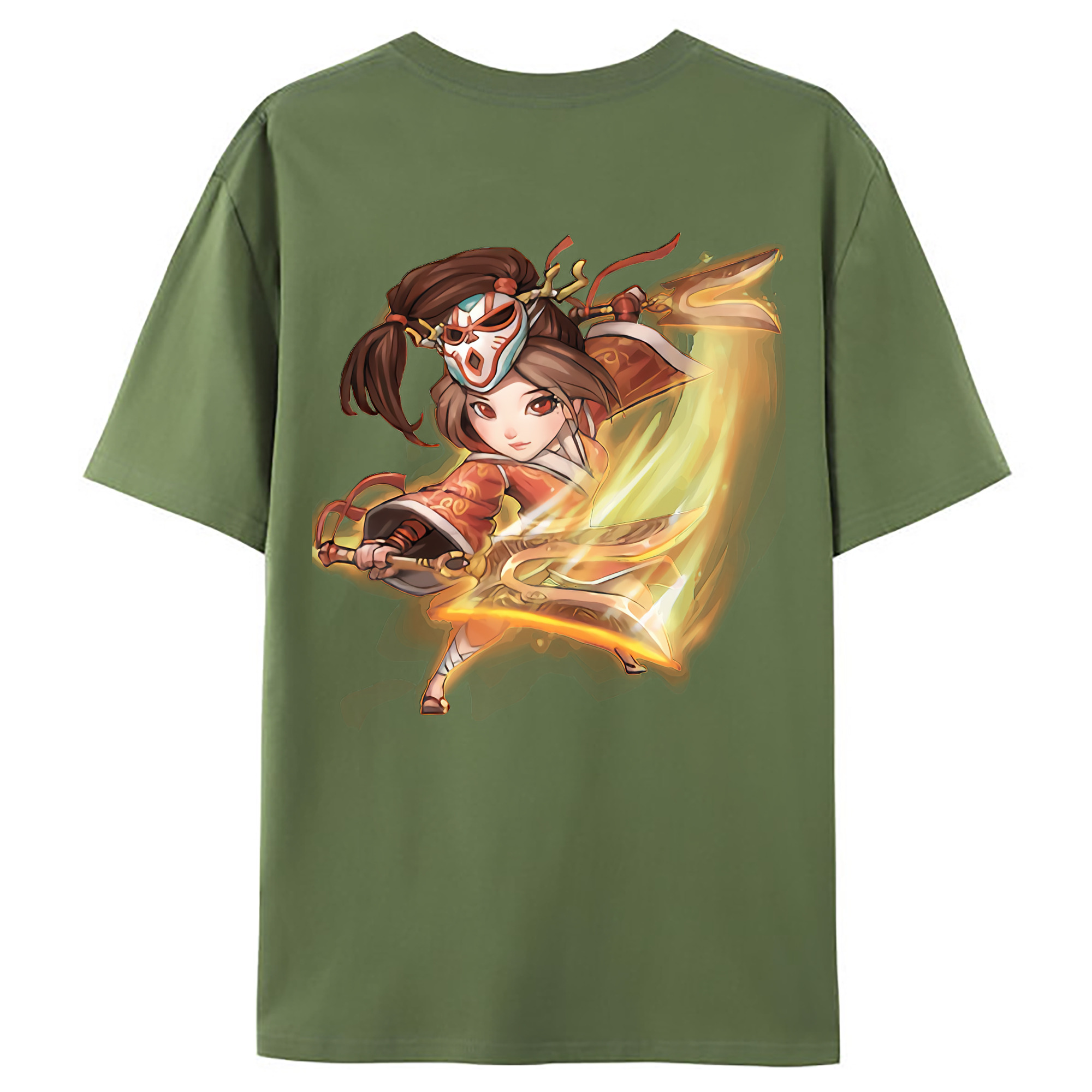 （画像用） リーグ・オブ・レジェンド League of Legends LOL 綿100％ メンズ半袖Tシャツ（バックプリント） 通気性